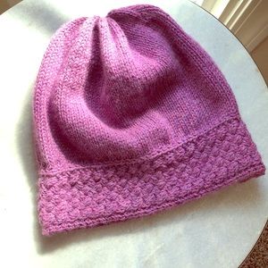 Hand knit beanie